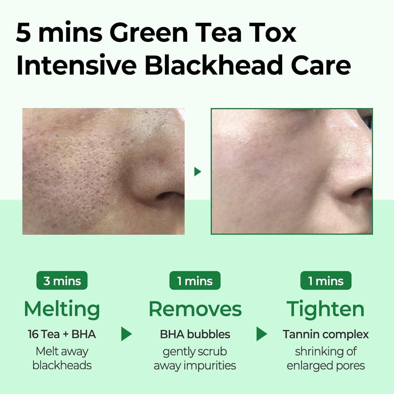 Bye Bye Blackhead 30 Days Miracle Green Tea Tox Bubble Cleanser 120g | SOME BY MI