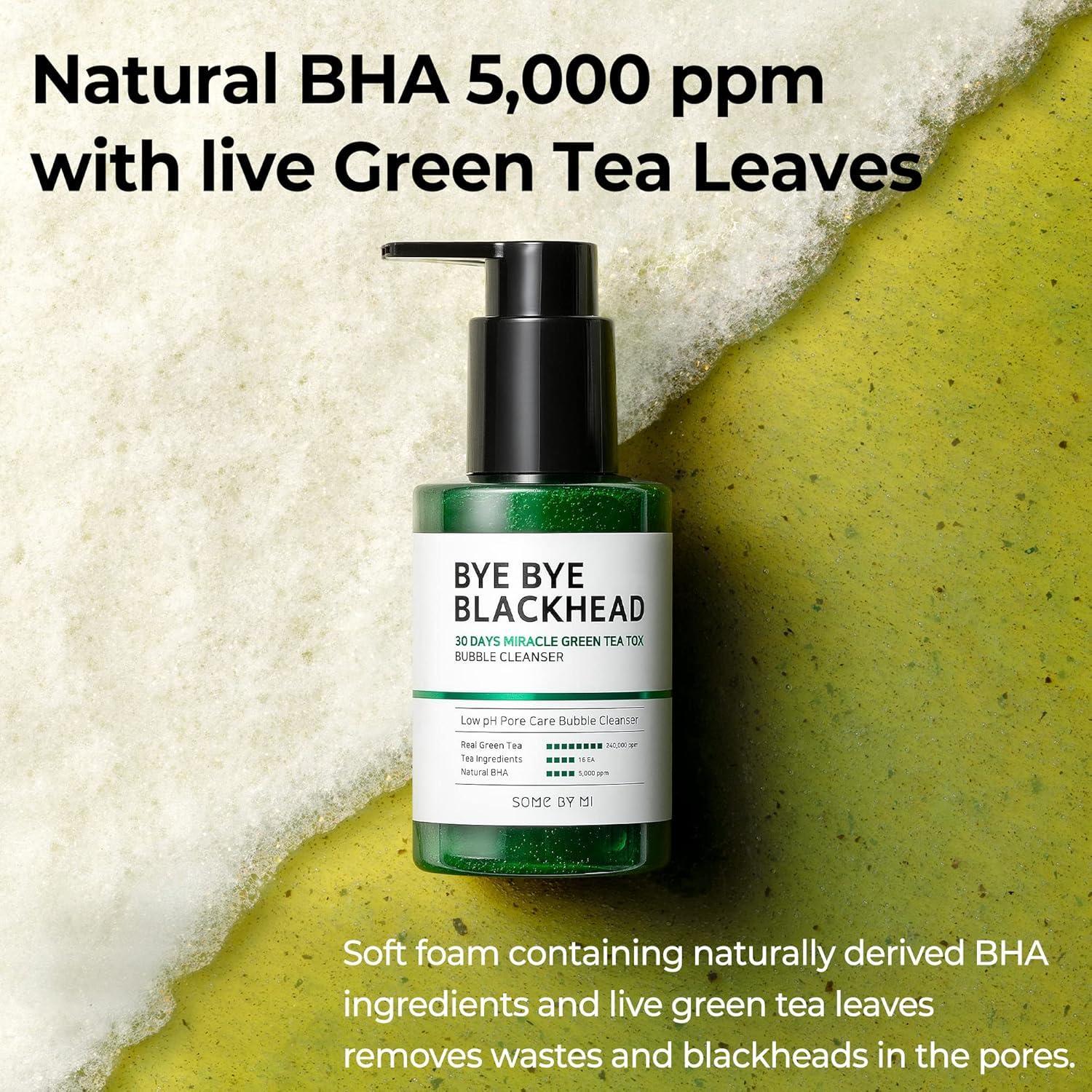 Bye Bye Blackhead 30 Days Miracle Green Tea Tox Bubble Cleanser 120g | SOME BY MI