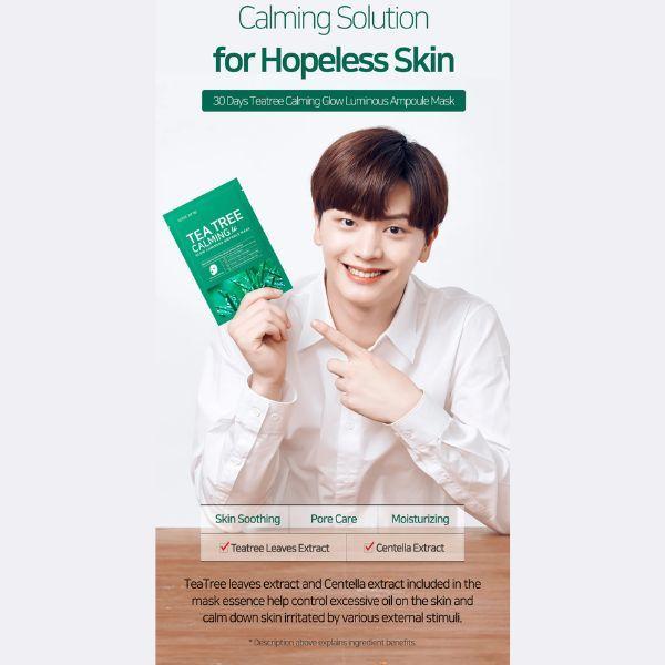Tea Tree Calming Ampoule Mask X 10ea | SOME BY MI