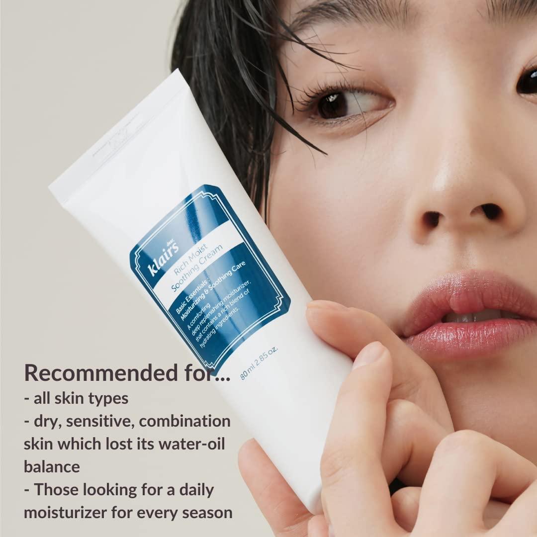 Luxurious Rich Moist Soothing Cream for Sensitive Skin (80ml) | Klairs