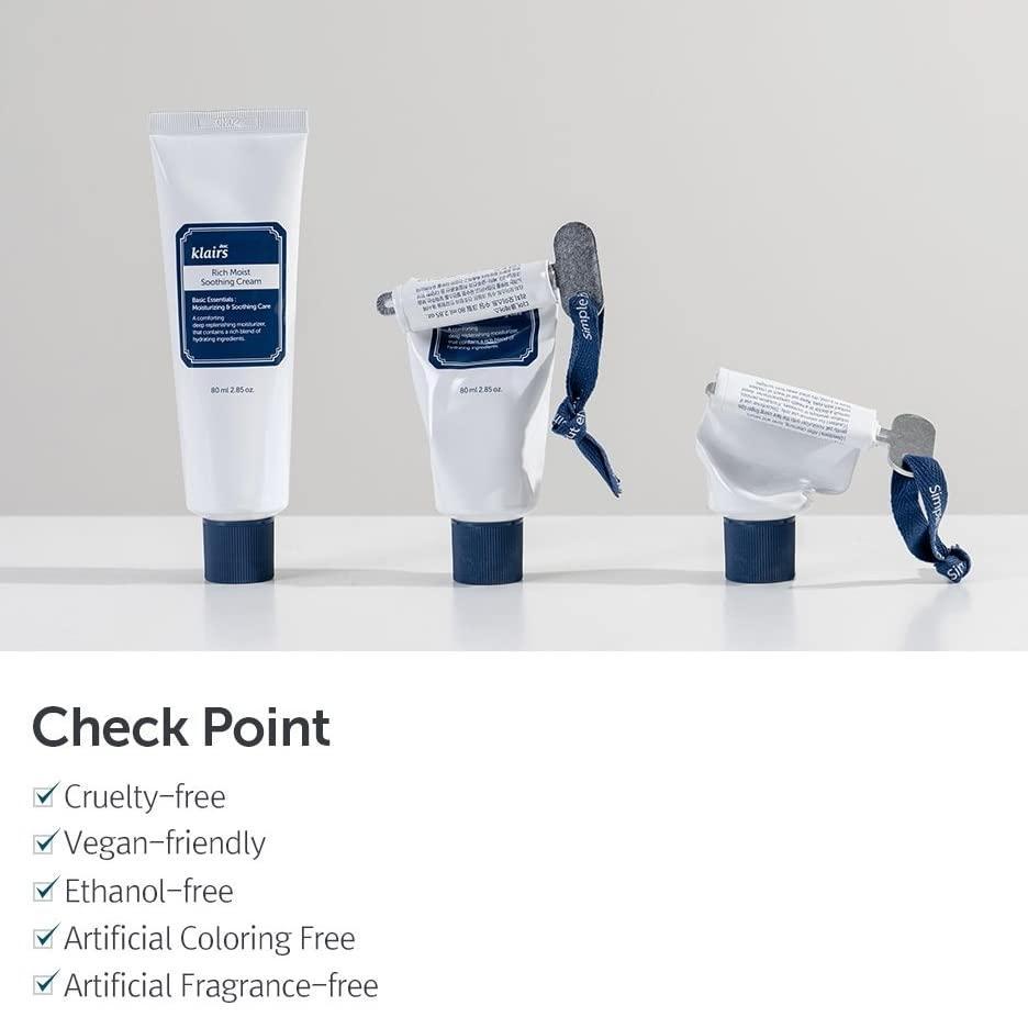 Luxurious Rich Moist Soothing Cream for Sensitive Skin (80ml) | Klairs