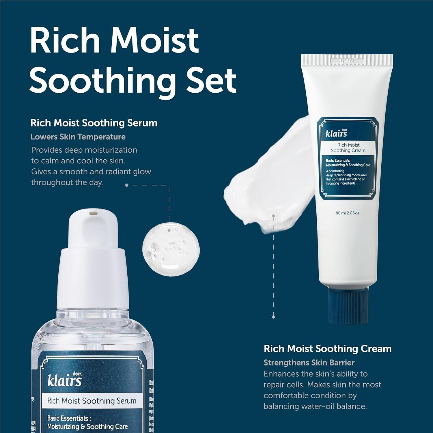 Luxurious Rich Moist Soothing Cream for Sensitive Skin (80ml) | Klairs