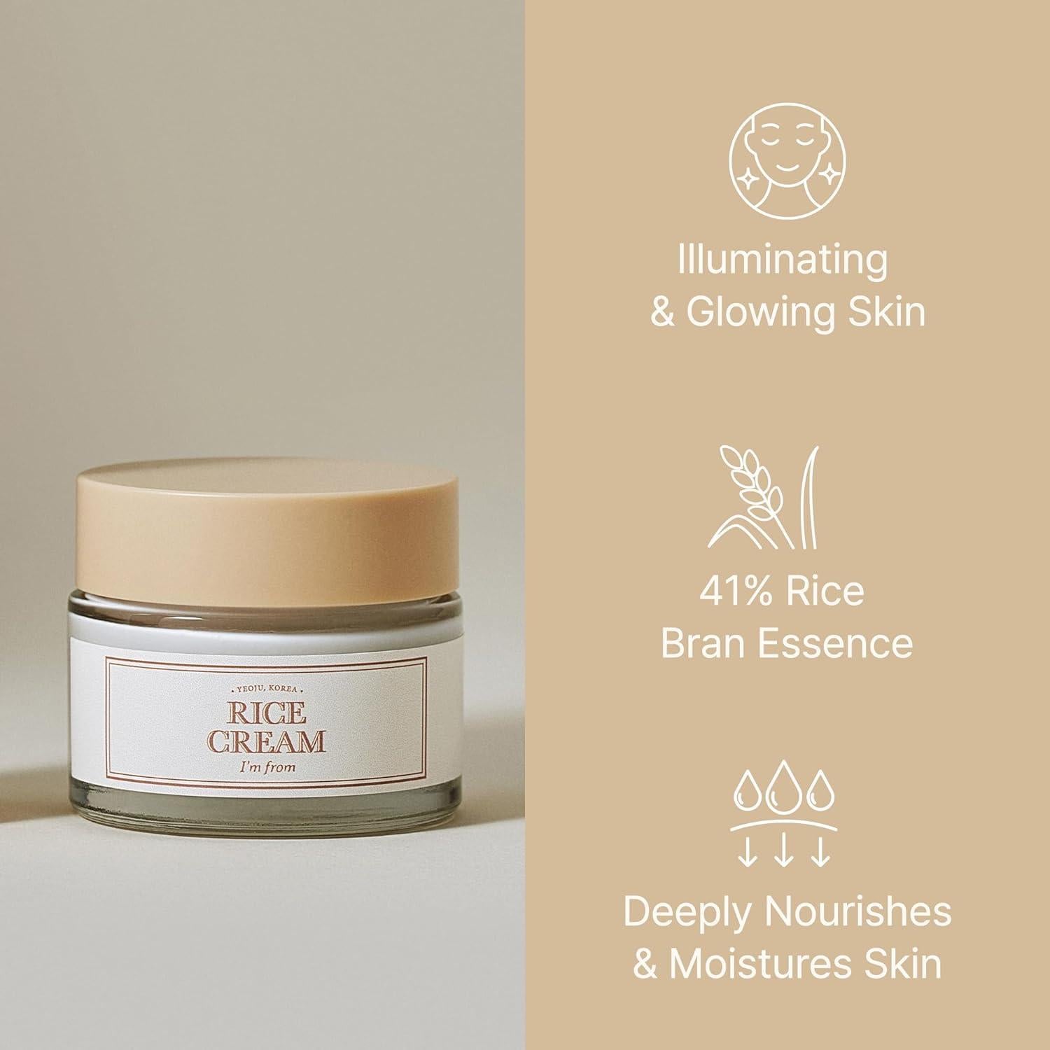Luxurious Rice Bran Ceramide Moisture Cream (50g) | I'm From