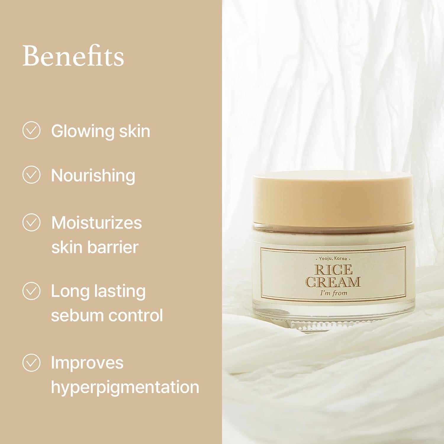 Luxurious Rice Bran Ceramide Moisture Cream (50g) | I'm From
