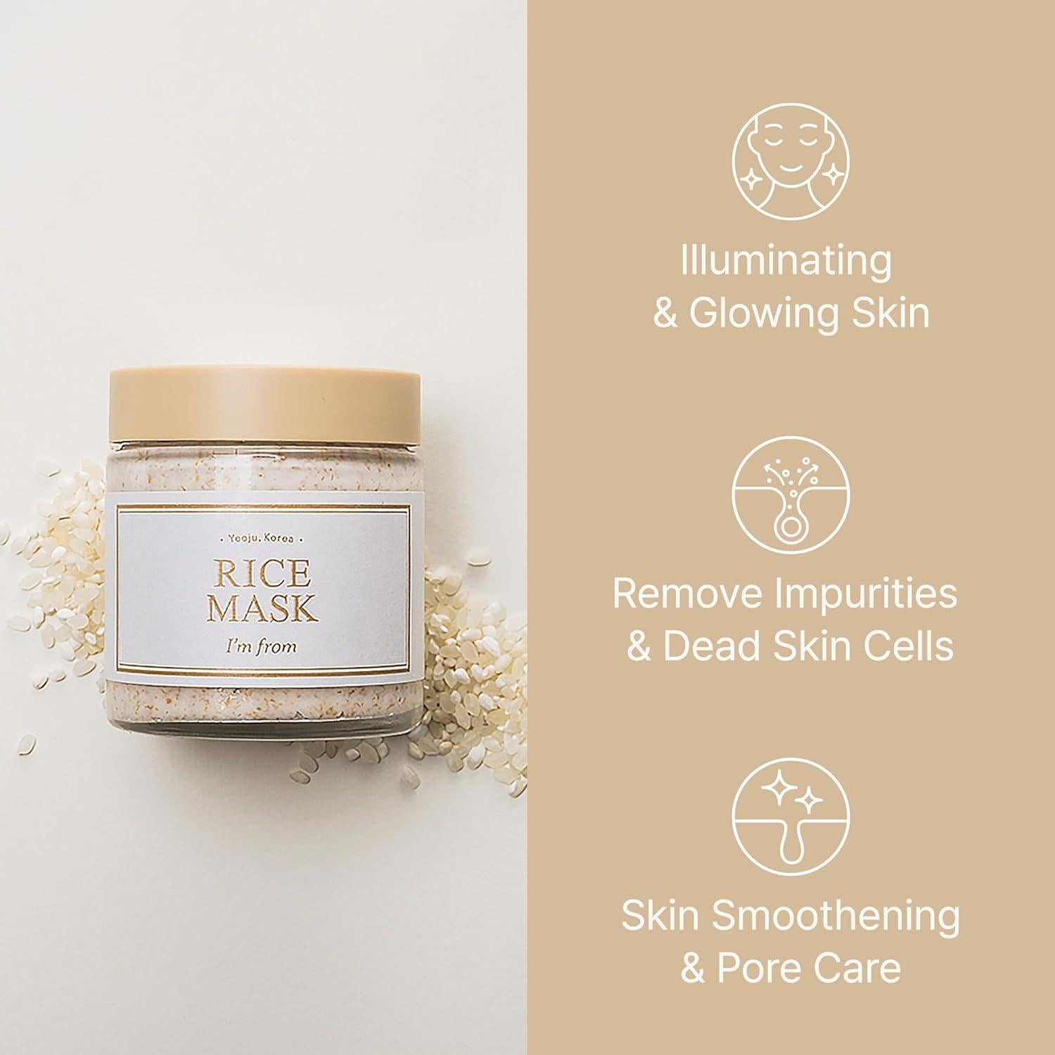 Radiance-Infusing Rice Mask (110g) | I'm From