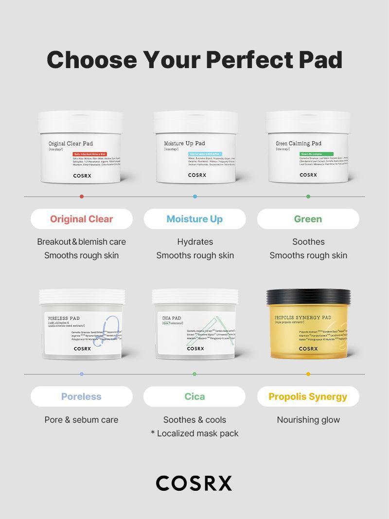 Revitalising Clear Essence Pads for Blemish-Free Skin (70pcs) | COSRX