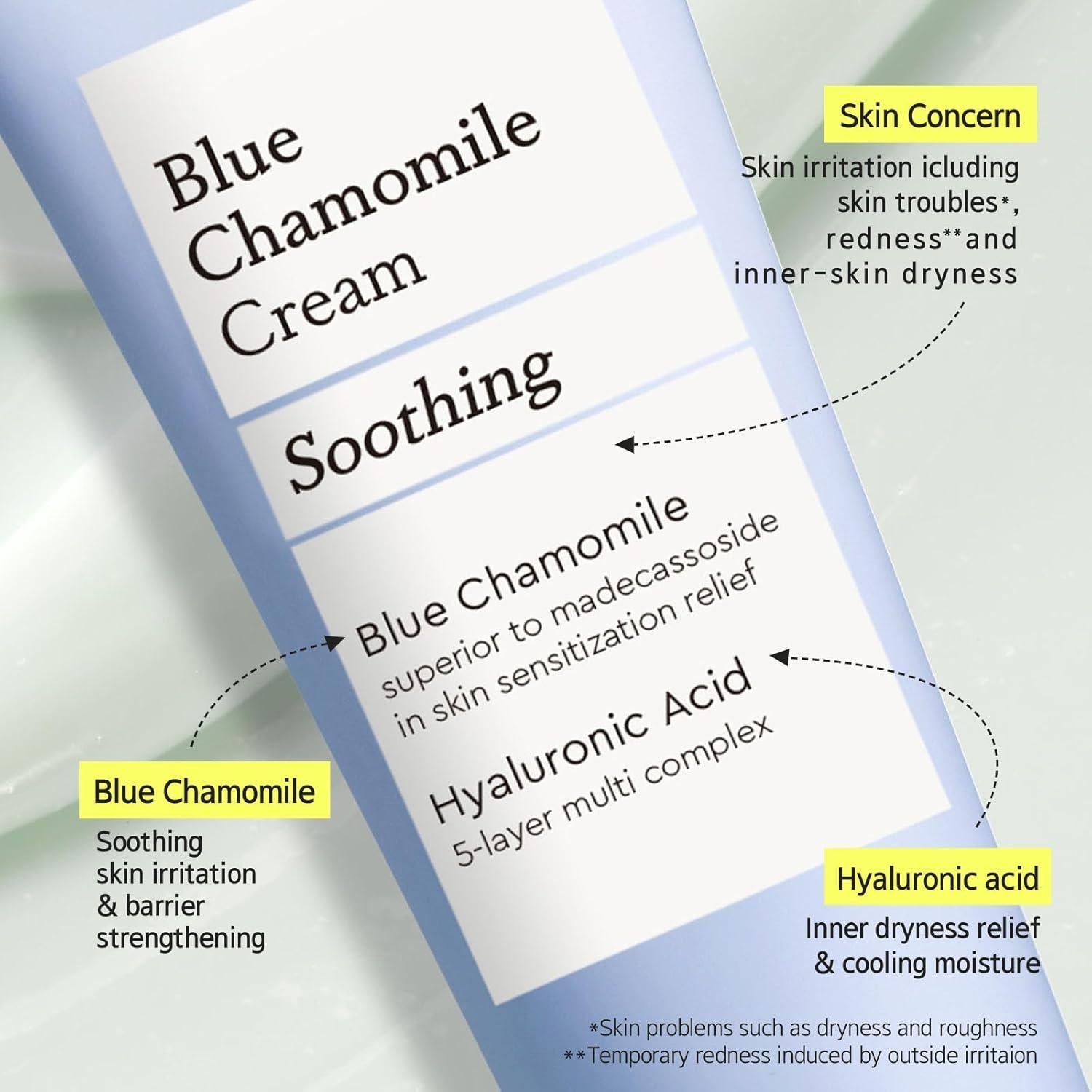 Crème réparatrice apaisante luxueuse à la camomille bleue (60 ml) | Mamonde