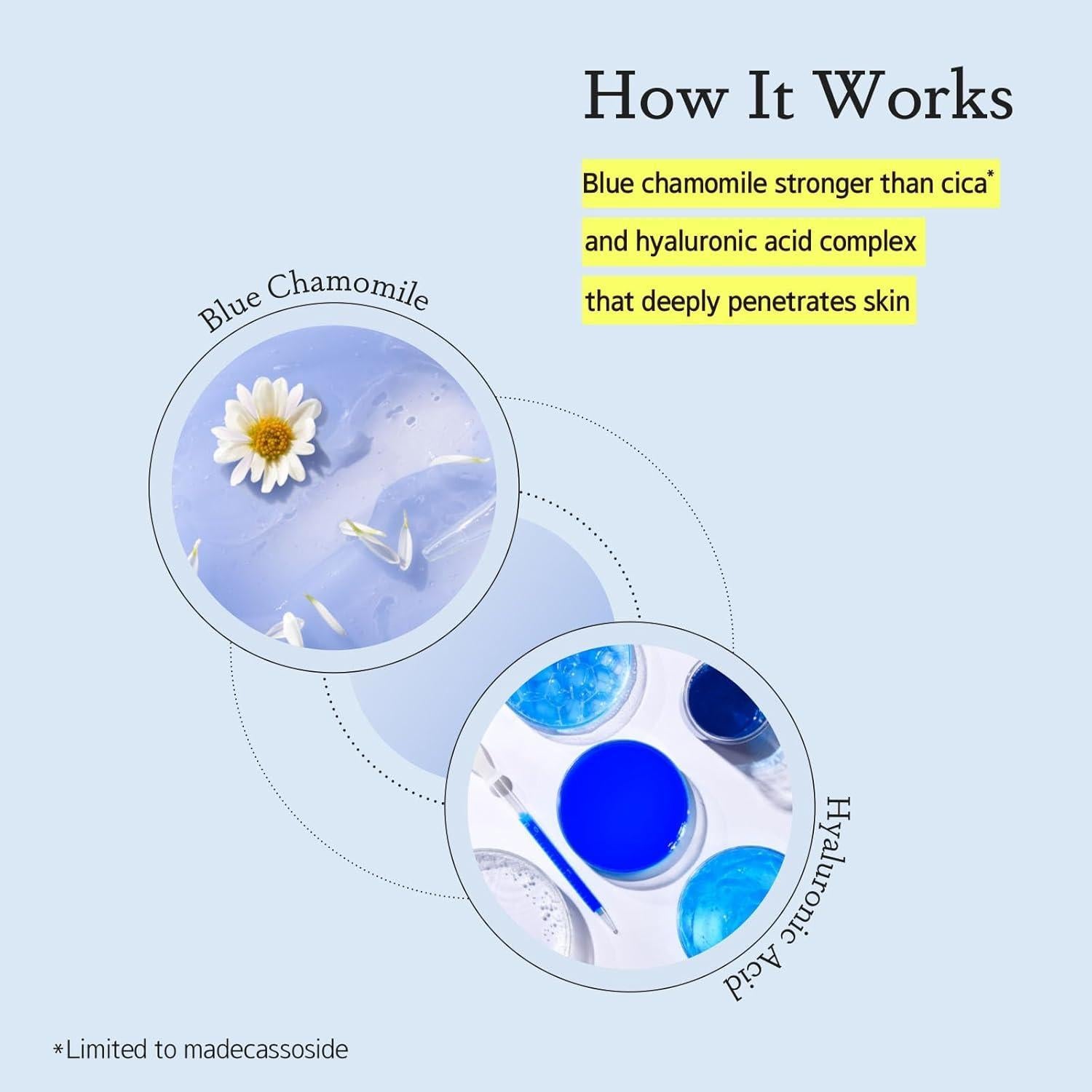 Crème réparatrice apaisante luxueuse à la camomille bleue (60 ml) | Mamonde