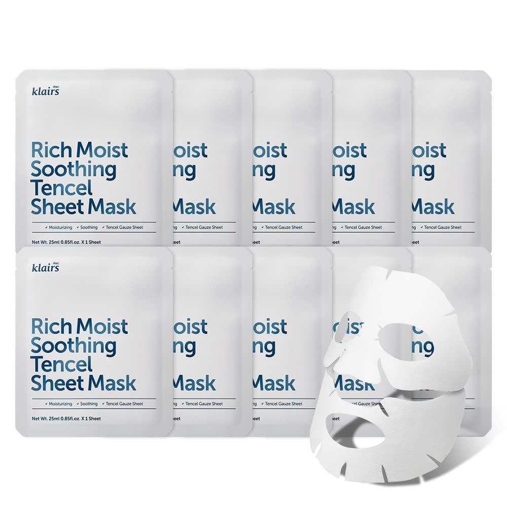Ultra-Hydrating Rich Moisture Tencel Sheet Mask (25ml x 10ea) | Klairs