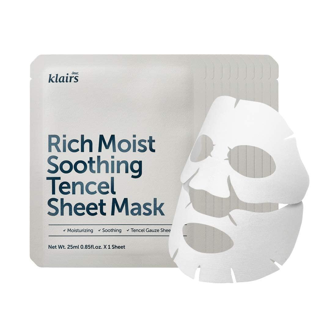 Ultra-Hydrating Rich Moisture Tencel Sheet Mask (25ml x 10ea) | Klairs