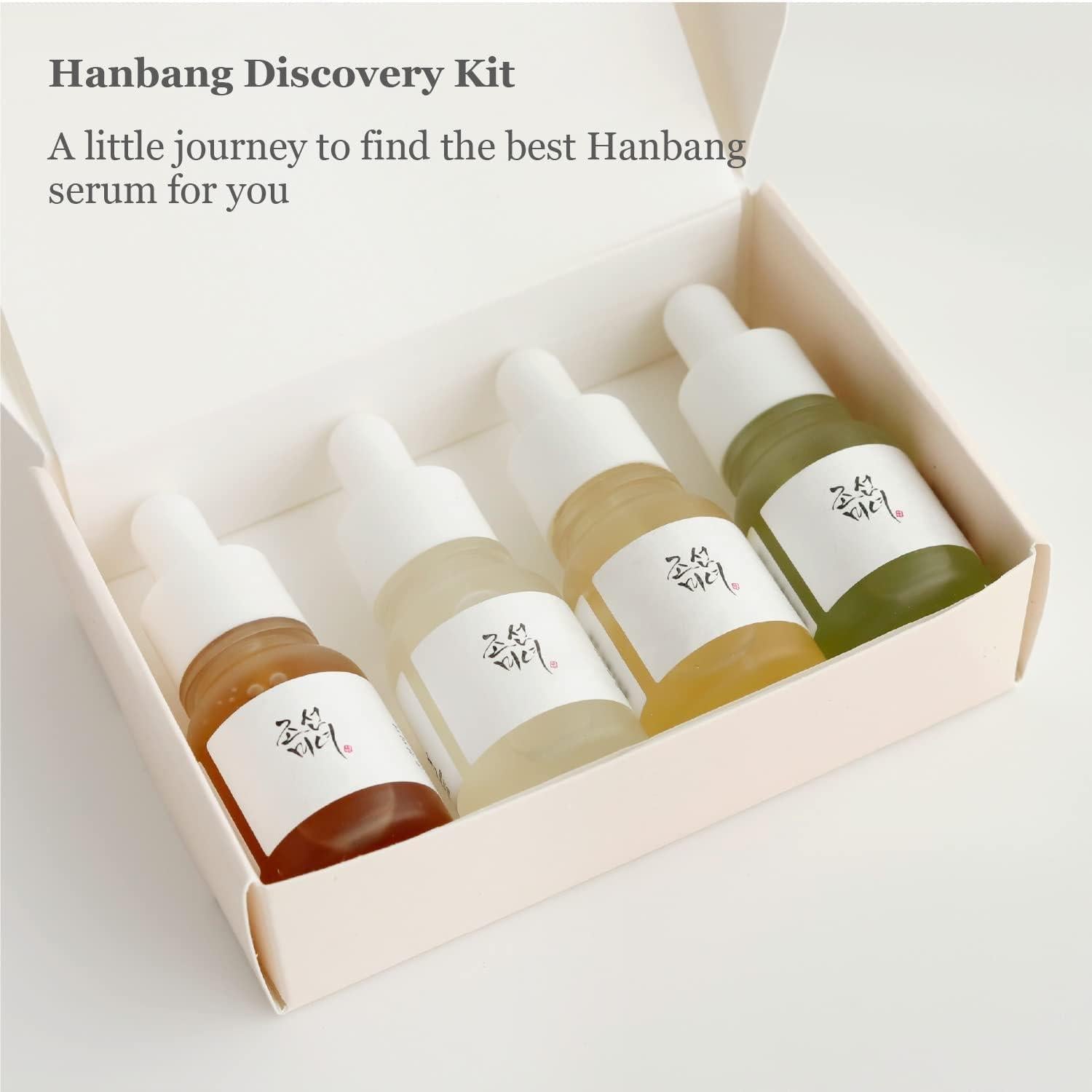 Prodotti essenziali per una pelle radiosa: kit di scoperta del siero Hanbang per tutti i tipi di pelle (10 ml x 4 pezzi) | Beauty of Joseon