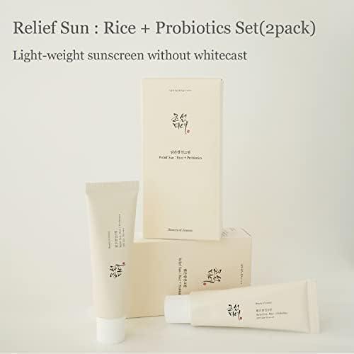 Radiant Elegance: Relief Sun Rice + Probiotics Sunscreen (50ml) | Beauty of Joseon
