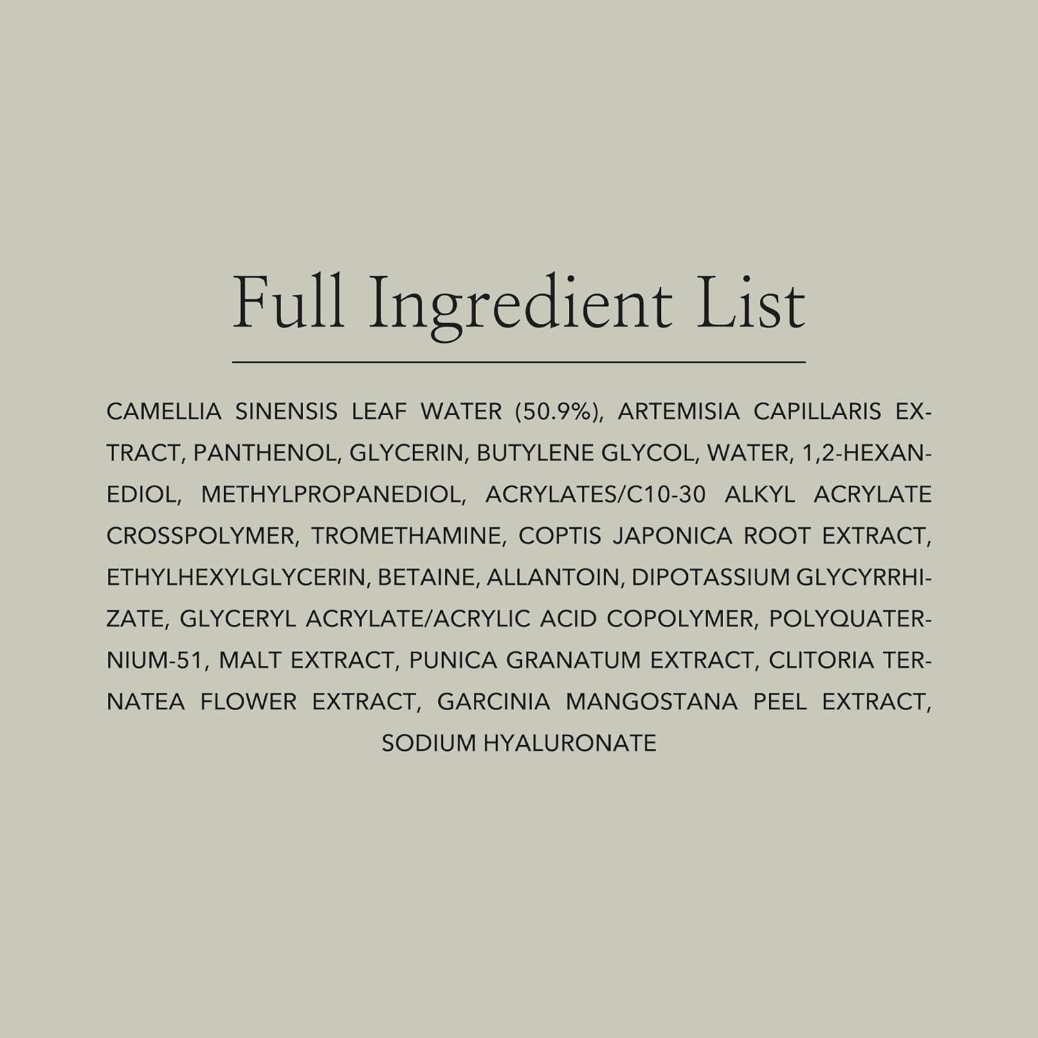 Calming Serum Luxurious Elixir: Green Tea, Mugwort & Panthenol (30ml) | Beauty of Joseon