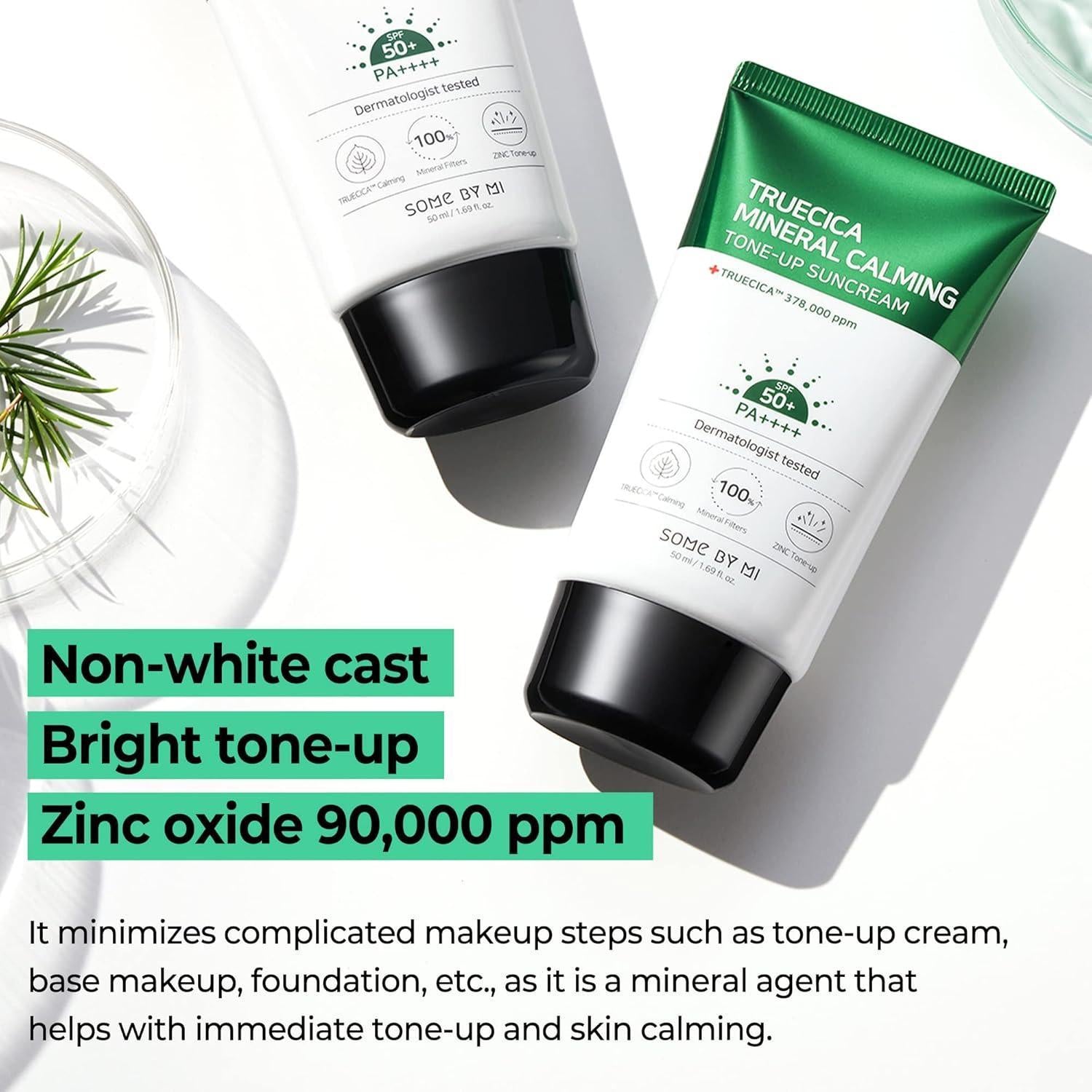 Truecica Mineral Calming Tone-Up Suncream 50ml | SOME BY MI