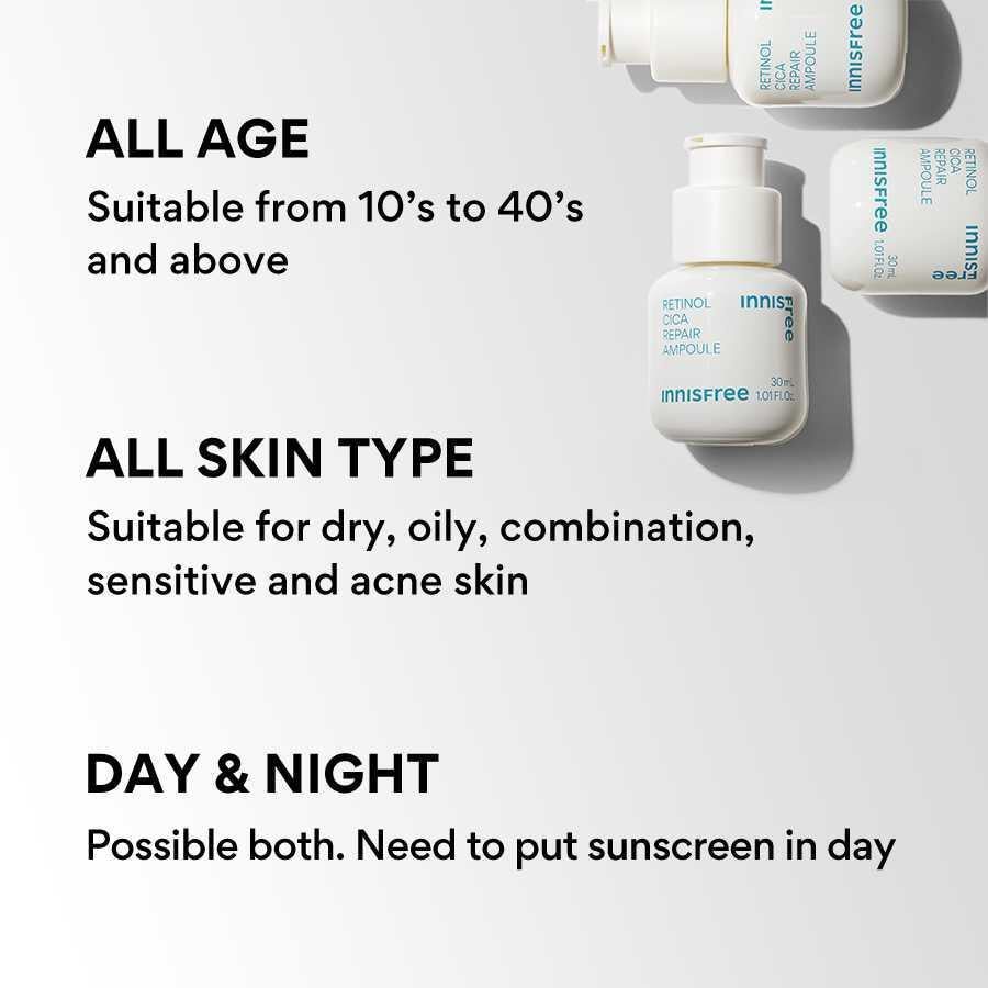 Revitalising Pure Retinol Cica Repair Ampoule (30ml) | innisfree