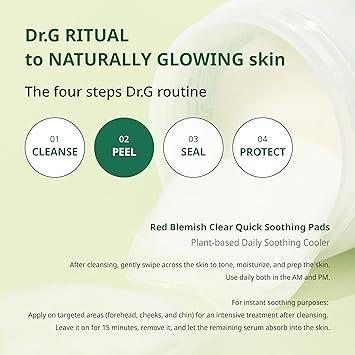 Revitalising Red Blemish Clear Soothing Pads (70ea) | Dr.G