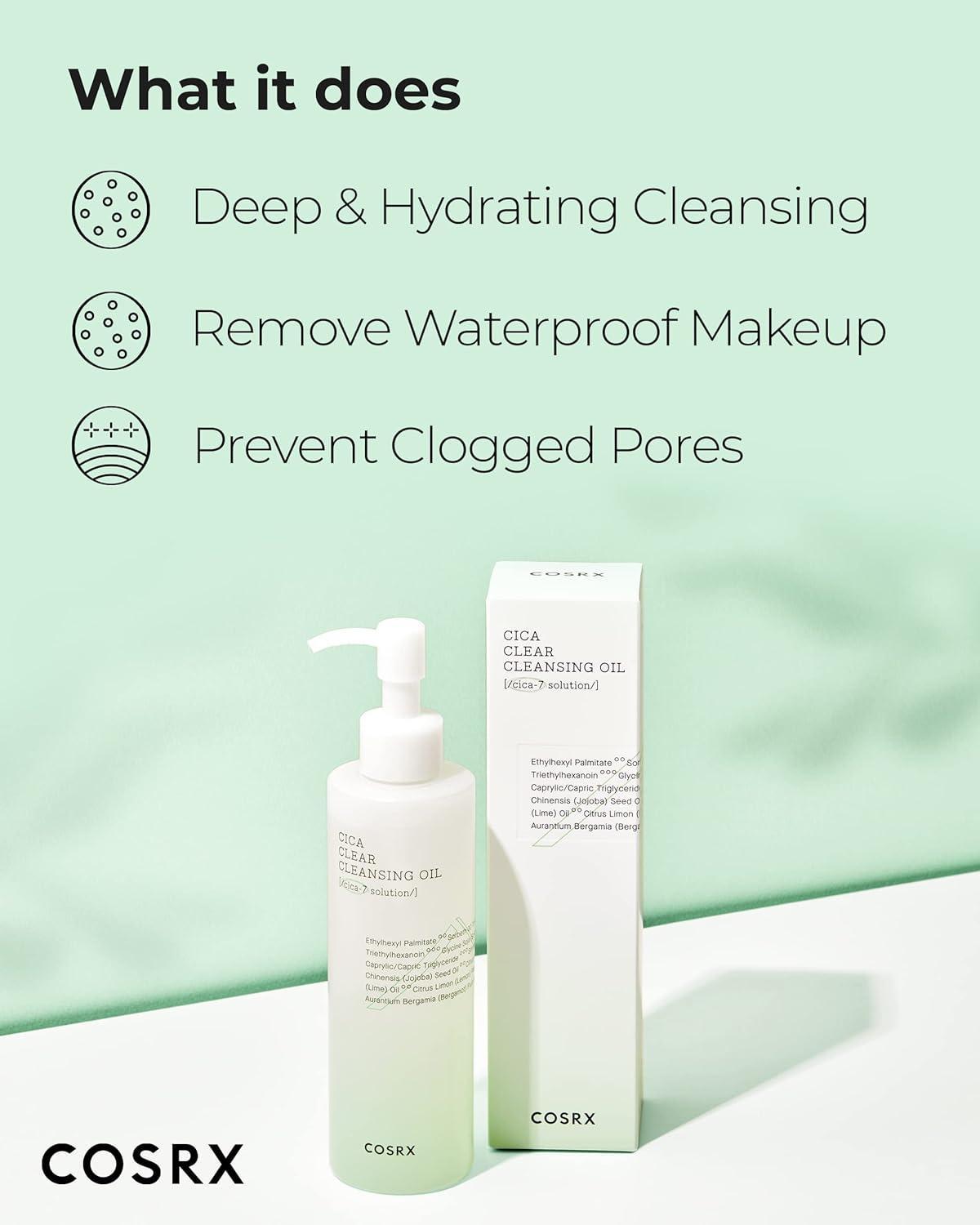 Revitalising Pure Fit Cica Clear Cleansing Oil for a Luxurious Cleanse (200ml) | COSRX