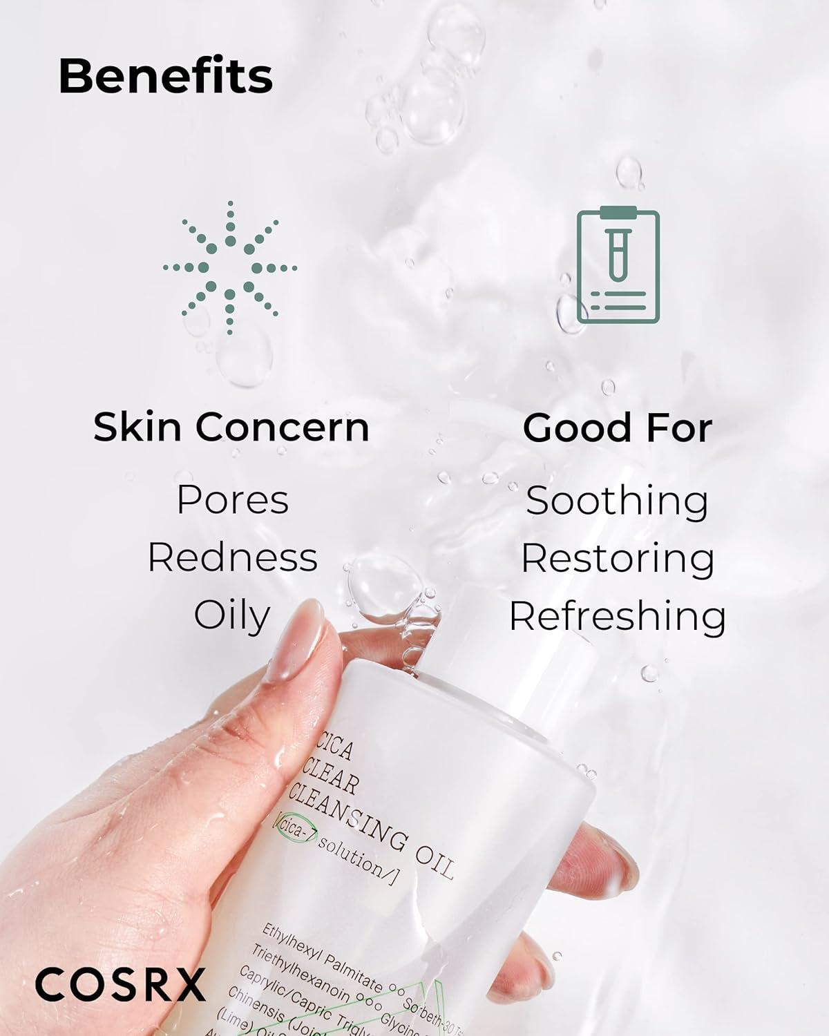 Revitalising Pure Fit Cica Clear Cleansing Oil for a Luxurious Cleanse (200ml) | COSRX