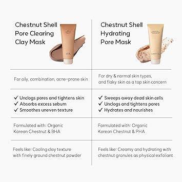 Chestnut Shell Pore Clearing Clay Mask 100ml | HANYUL