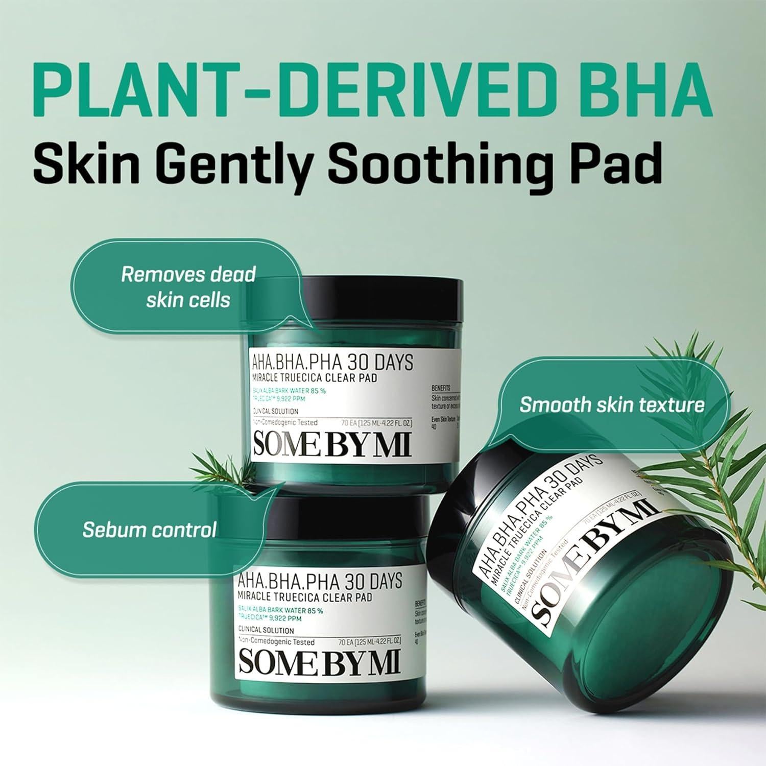 AHA BHA PHA 30 Days Miracle Truecica Clear Pad 70ea | SOME BY MI