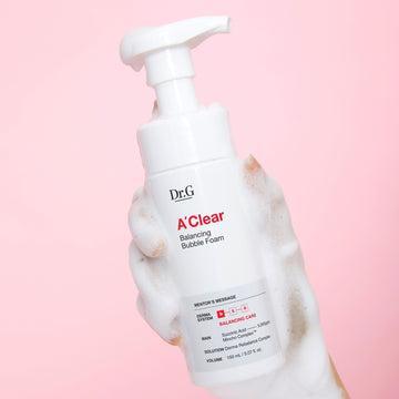 Nettoyant moussant A' Clear Bubble pour une peau éclatante de clarté (150 ml) | Dr.G