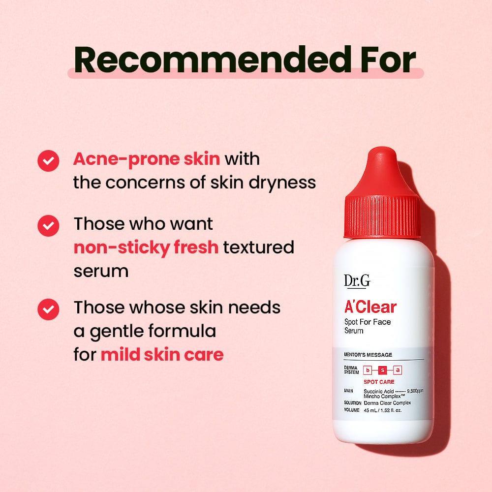 Revitalising Clear Spot Treatment Serum for Acne-Prone Skin (45ml) | Dr.G
