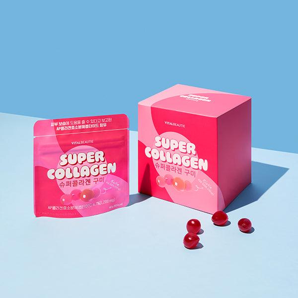 Indulge in Radiance: Super Collagen Gummies for Youthful Skin (40g x 5ea) | Vital Beautie