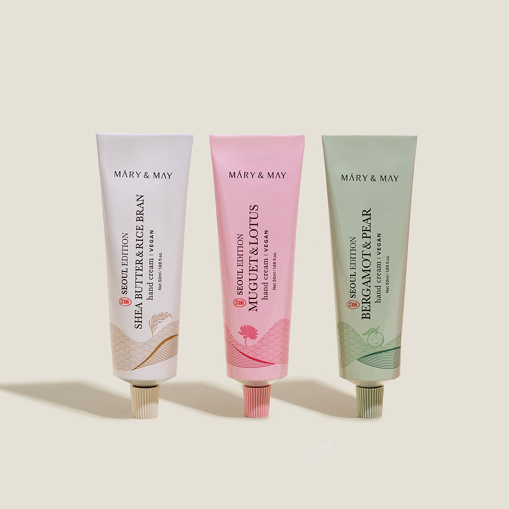 Indulge in the exquisite Mary&May Bergamot & Pear Hand Cream, crafted in South Korea for luxurious hydration that elevates your daily skincare ritual.
