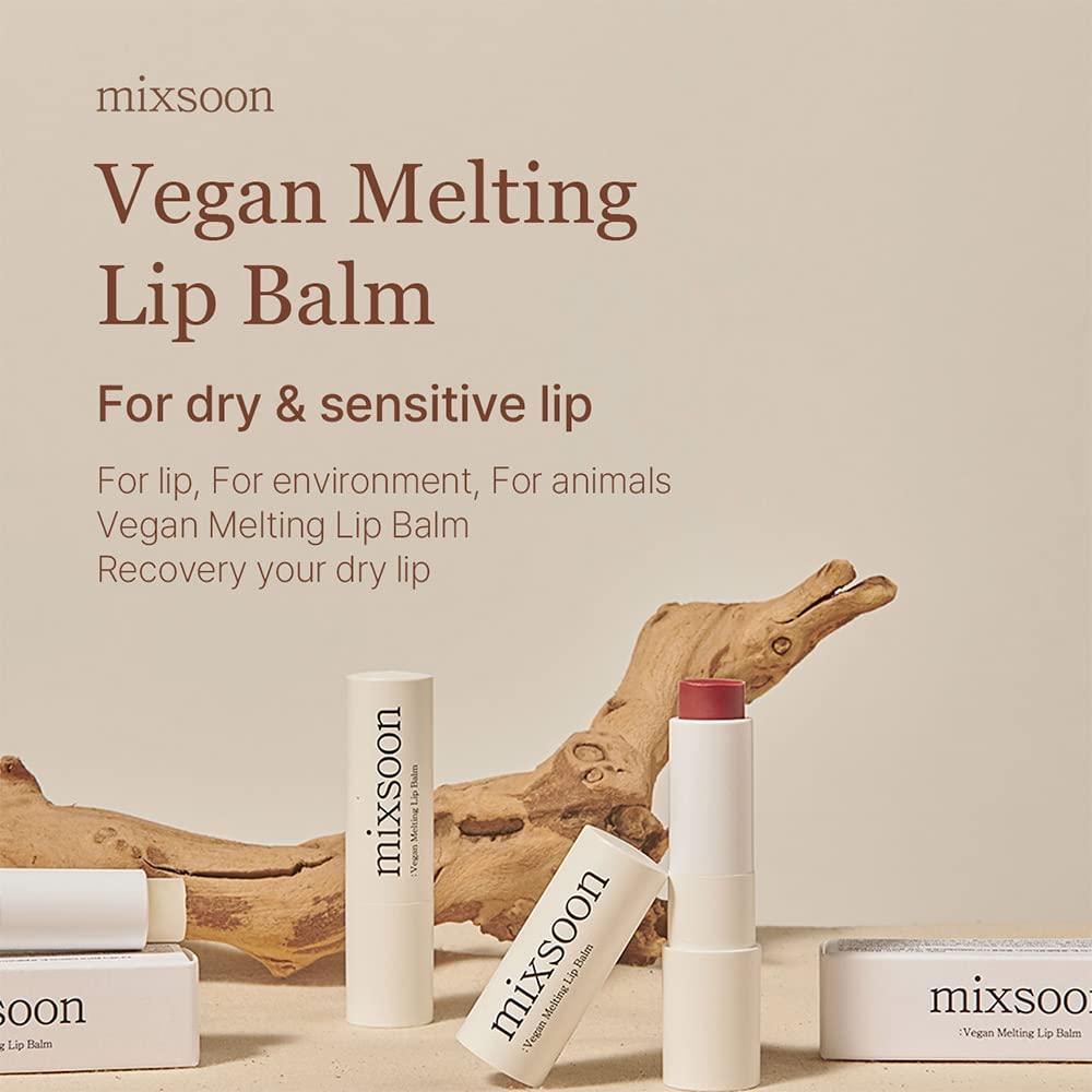 Vegan Melting Lip Balm (Clear) 4.1g | Mixsoon
