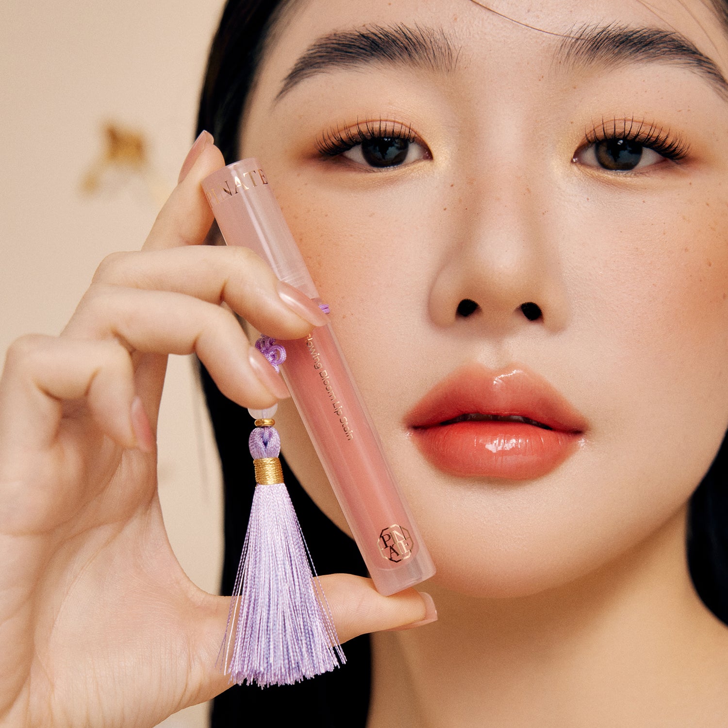 Pinate Glowing Bloom Lip Stain - Hydrating Coral Elegance