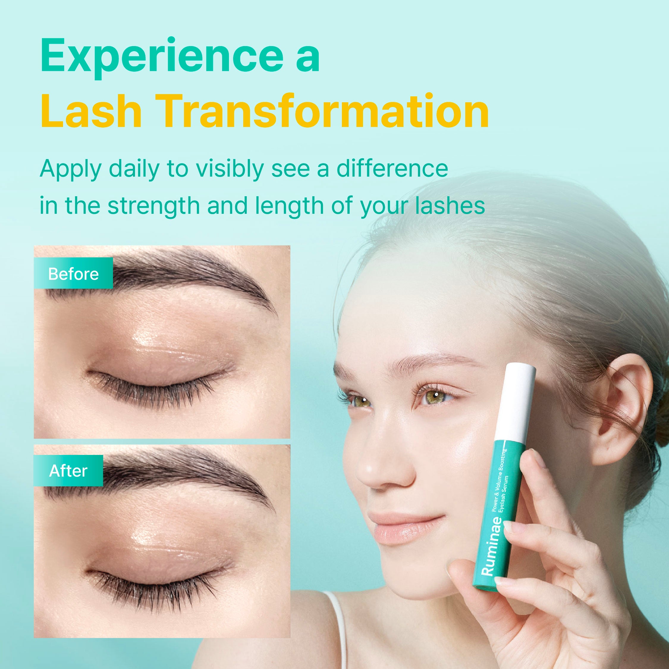 Power & Volume Boosting Eyelash Serum 10ml | Ruminae
