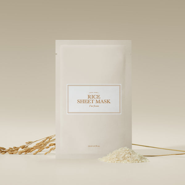 Radiance-Boosting Rice Sheet Mask Set (5ea) | I'm From