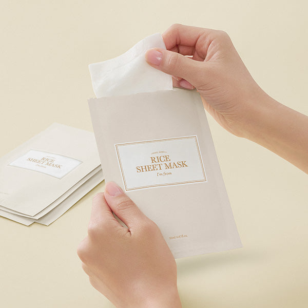 Radiance-Boosting Rice Sheet Mask Set (5ea) | I'm From