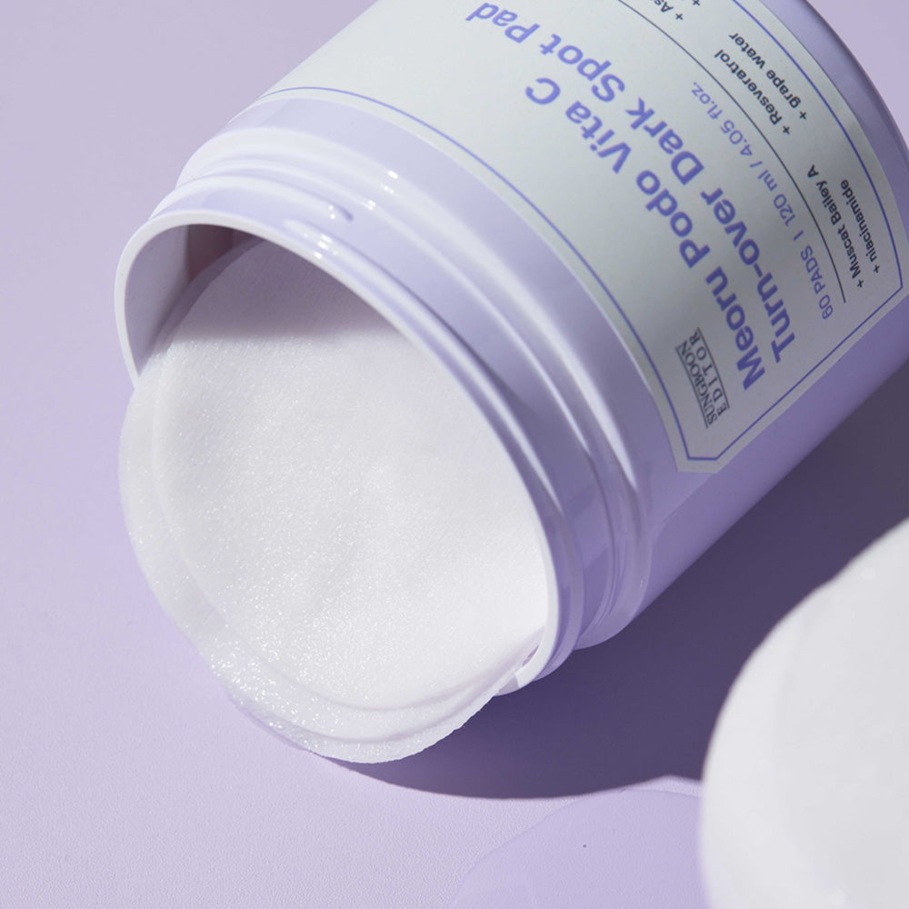 Meoru Podo Vita C Turn-over Dark Spot Pad 60pcs, 140ml | Sungboon Editor
