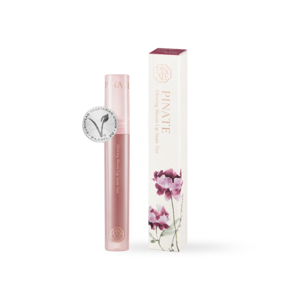 Pinate Glowing Bloom Lip Stain - Hydrating Luxe Mauve Tint