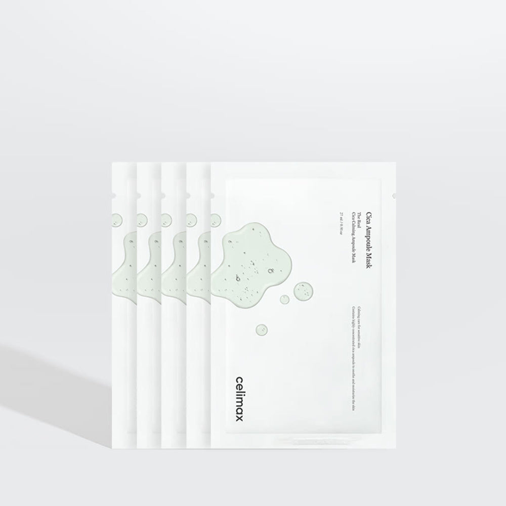 Cica Calming Ampoule Mask for Radiant Glass Skin | Celimax