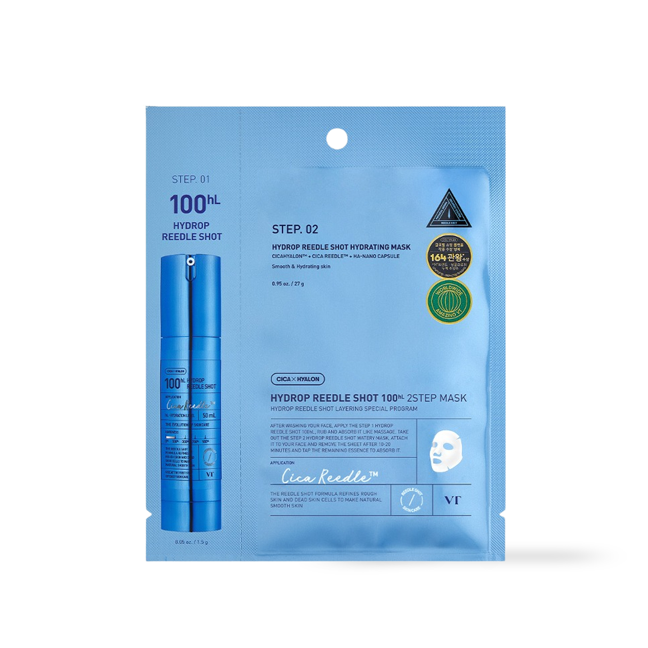 VT Cosmetics Hydrop Reedles Shot Mask - Luxe Hydration Experience