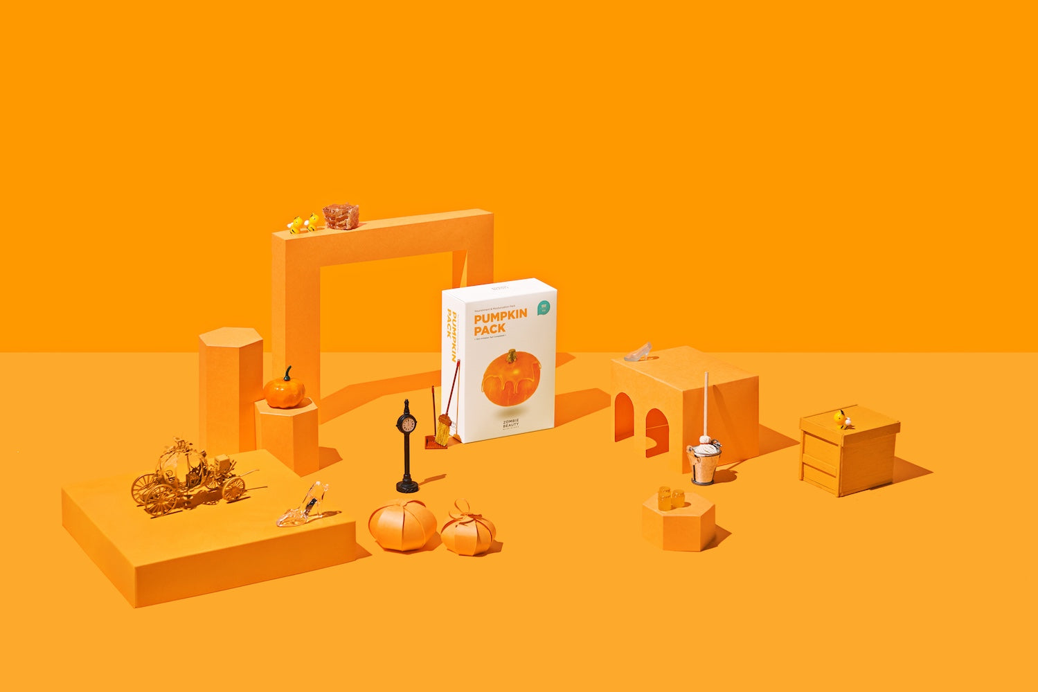 ZOMBIE BEAUTY BY SKIN1004 Pumpkin Pack 4g*16ea | SKIN1004