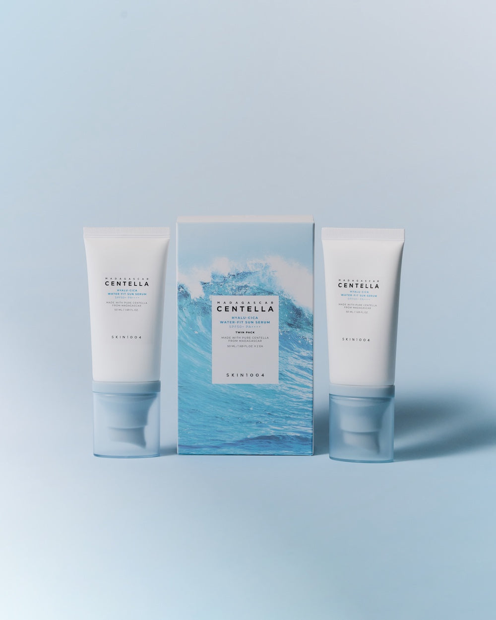 Madagascar Centella Hyalu-Cica Water-Fit Sun Serum Twin Pack 50ml*2 | SKIN1004