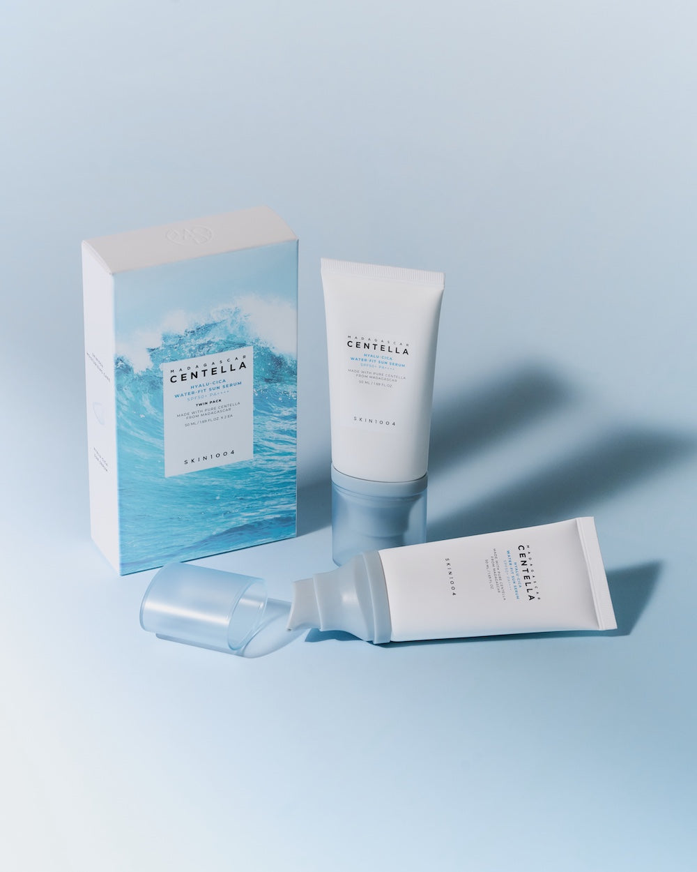 Madagascar Centella Hyalu-Cica Water-Fit Sun Serum Twin Pack 50ml*2 | SKIN1004