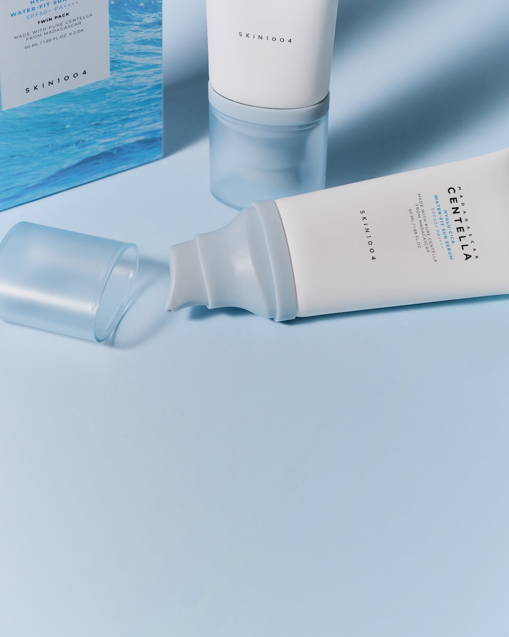 Madagascar Centella Hyalu-Cica Water-Fit Sun Serum Twin Pack 50ml*2 | SKIN1004