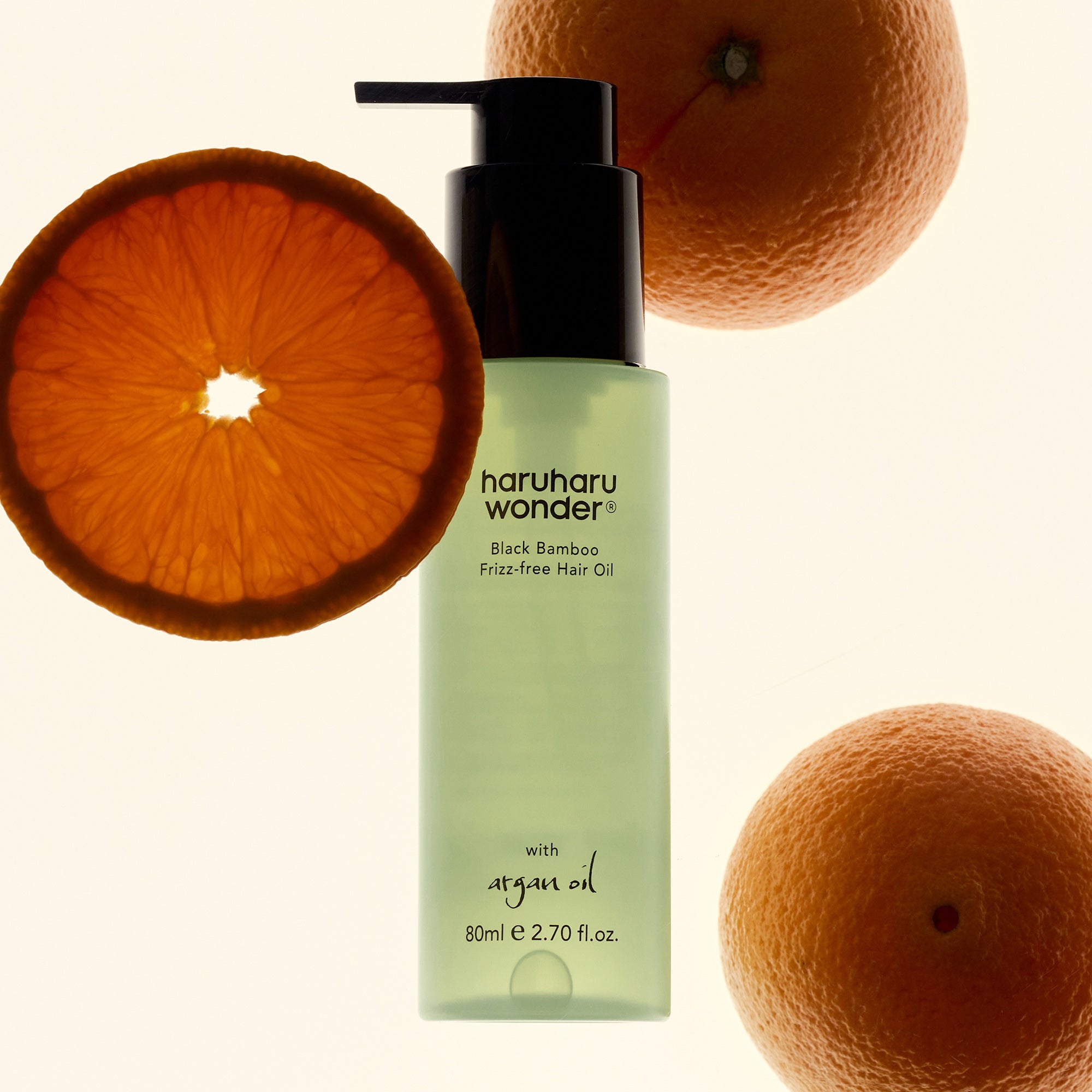 Frizz-Free Black Bamboo Hair Oil for Luminous Shine | Haruharu Wonder