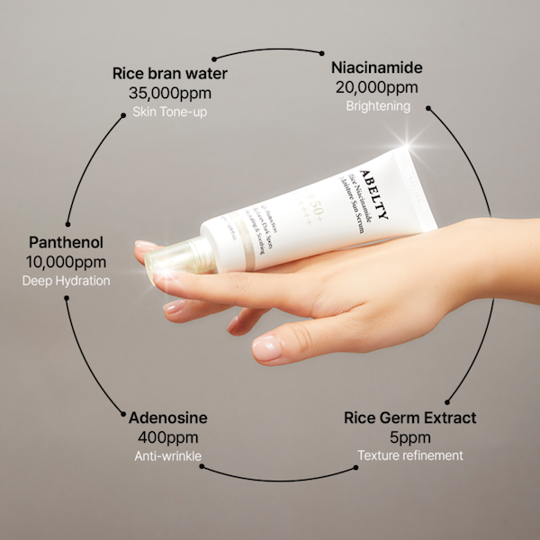 Rice Squalane Moisture Sun Serum 50ml | ABELTY