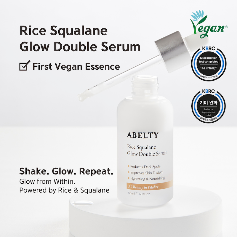 Rice Squalane Glow Double Serum 50ml | ABELTY