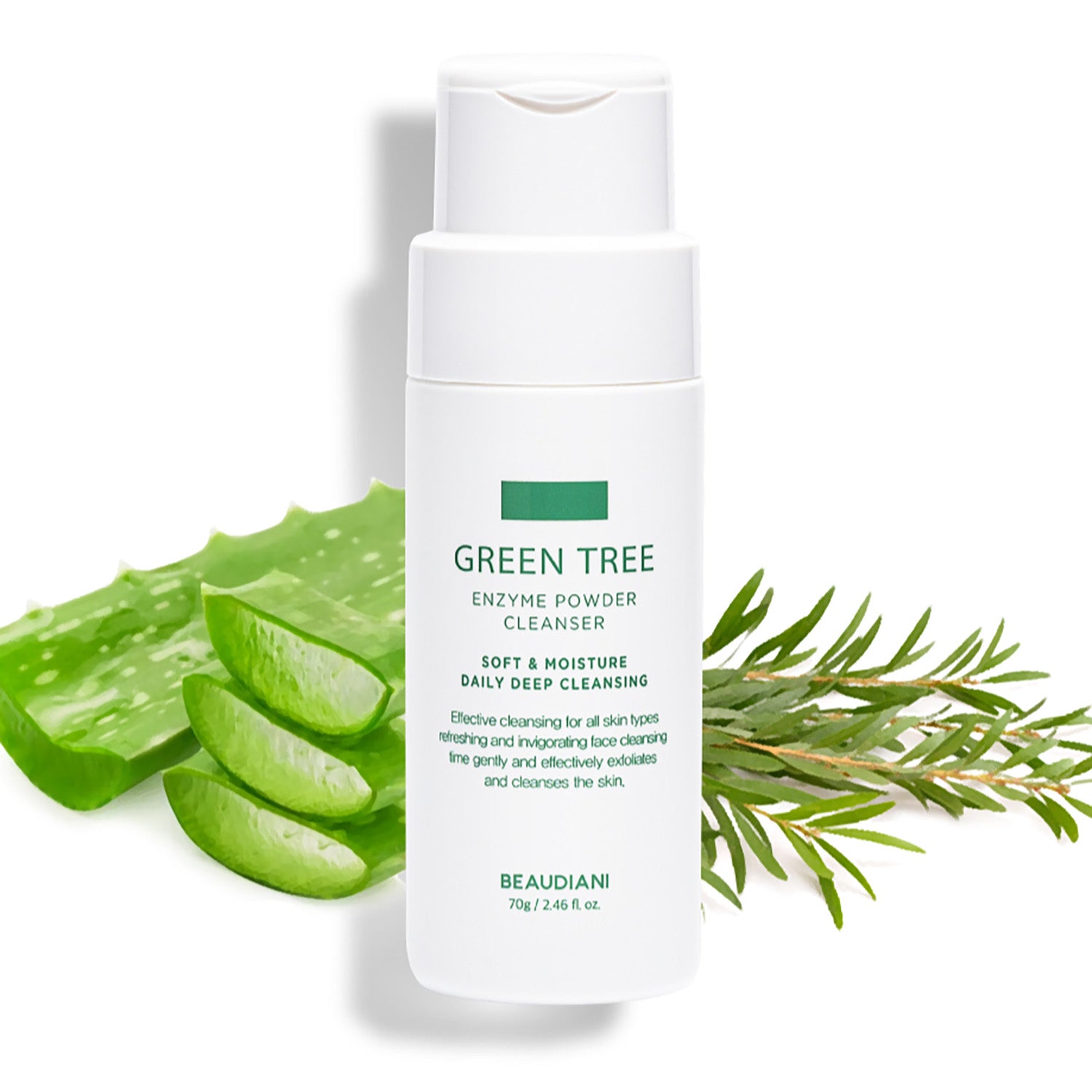Green Tree Enzyme Powder Cleanser 70g | BEAUDIANI