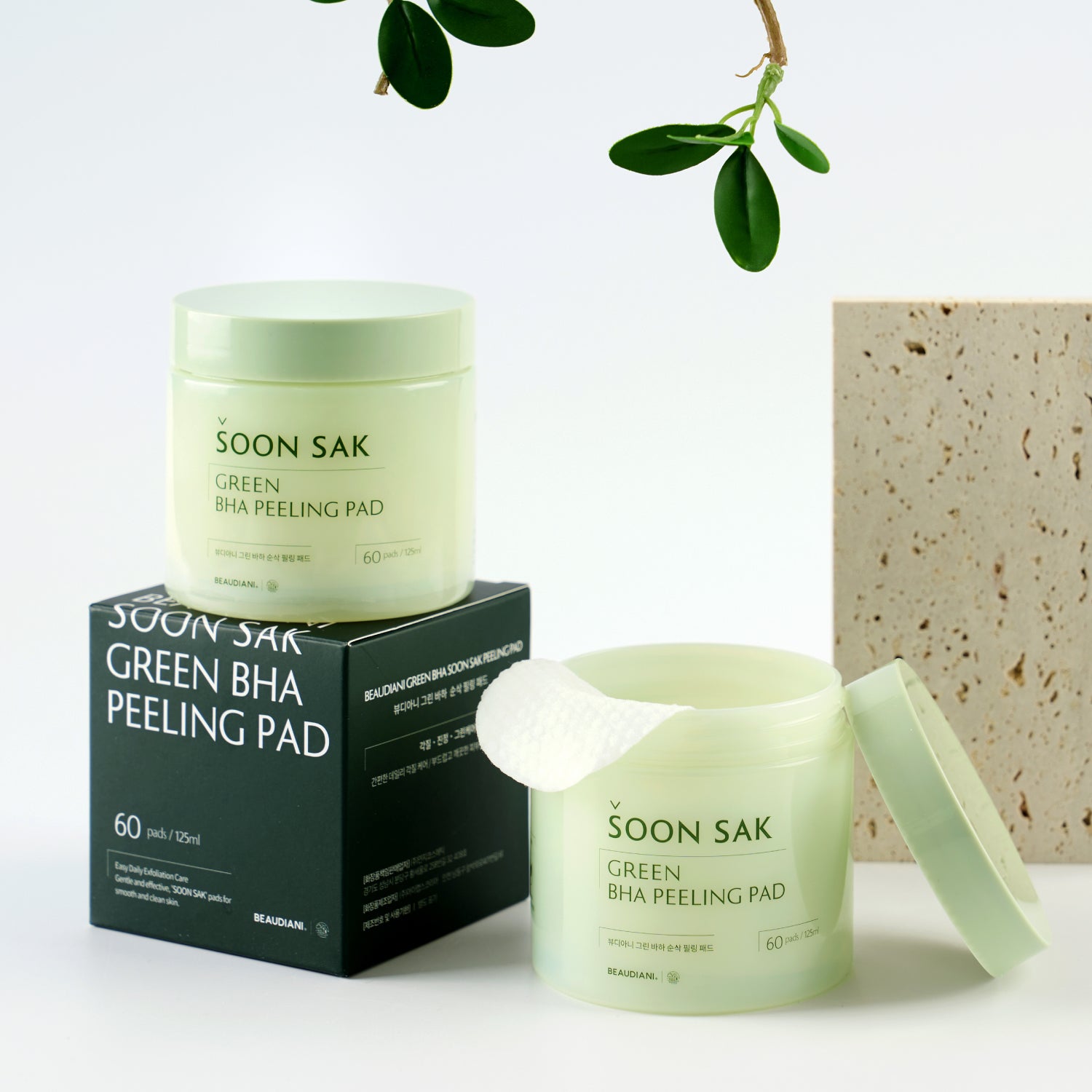 Green BHA Soon Sak Peeling Pad 60ea | BEAUDIANI