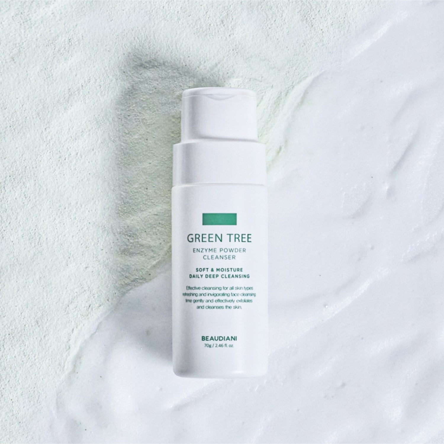 Green Tree Enzyme Powder Cleanser 70g | BEAUDIANI