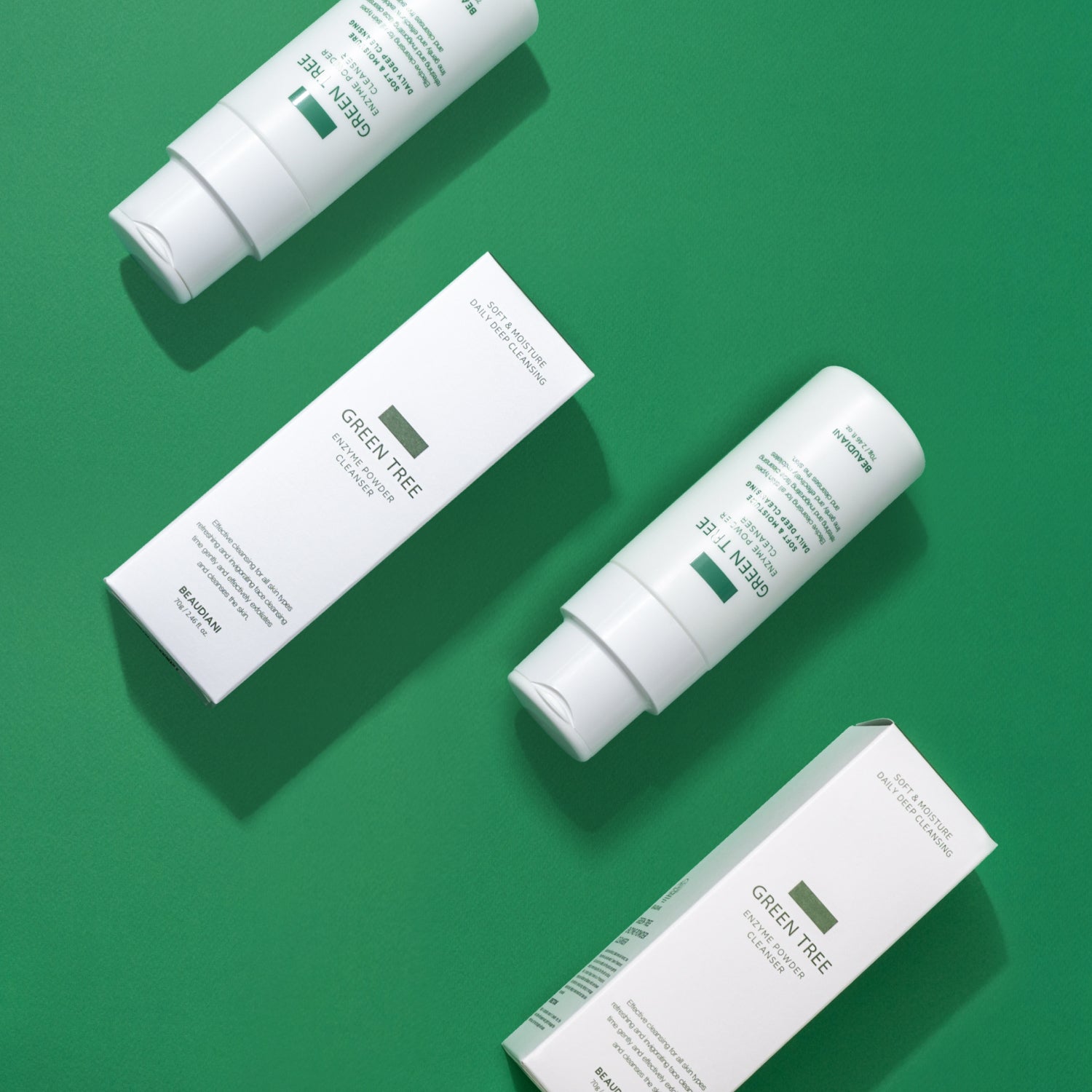 Green Tree Enzyme Powder Cleanser 70g | BEAUDIANI