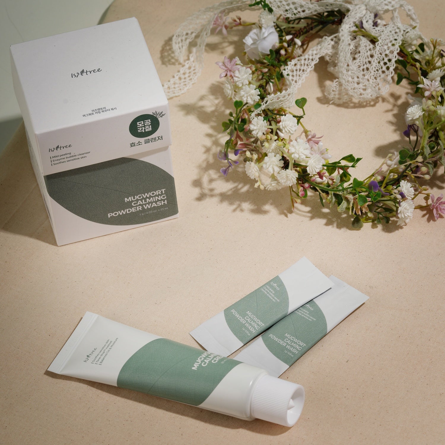 Mugwort Calming Powder Wash 1g*25ea | ISNTREE