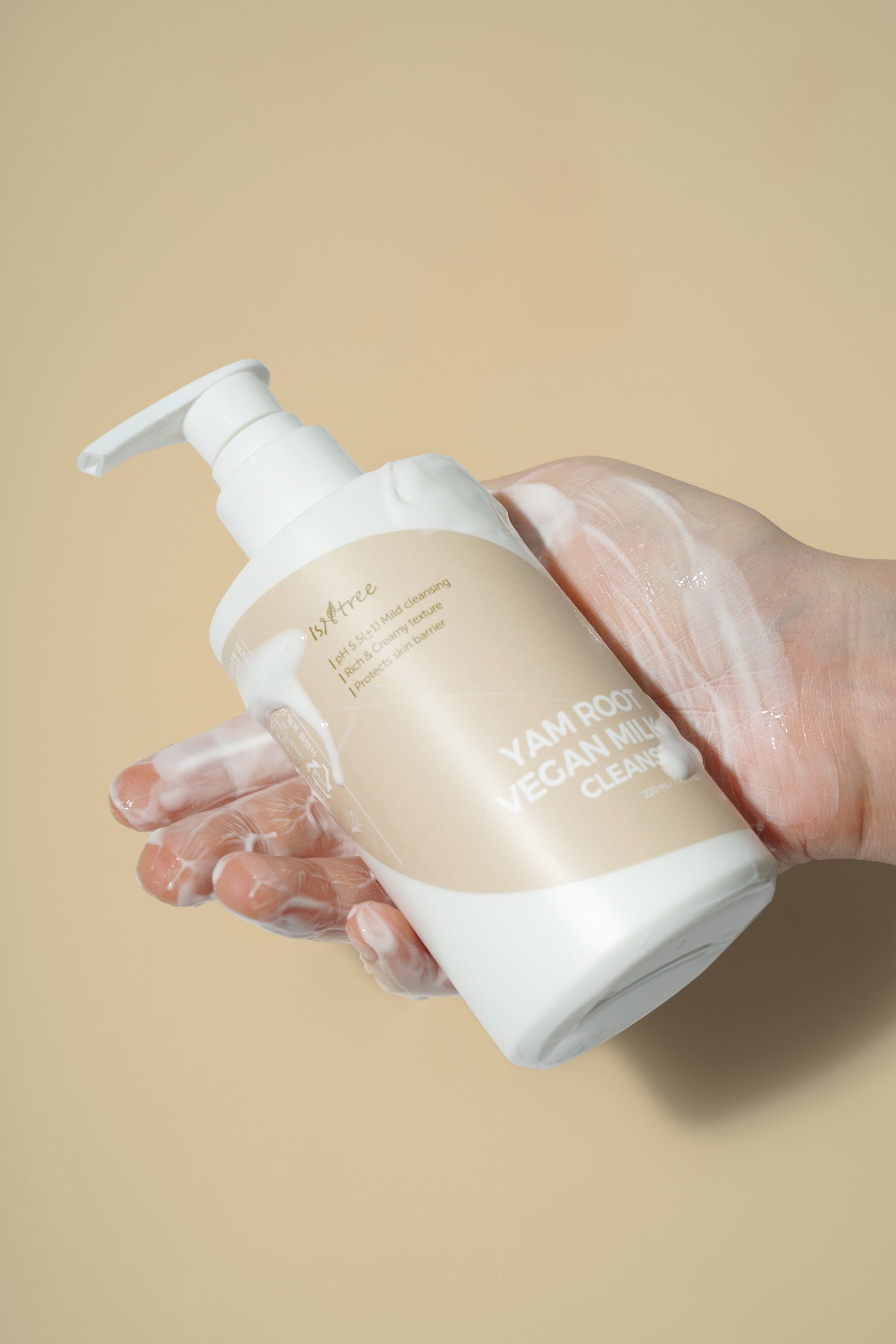 Yam Root Vegan Milk Cleanser 220ml | ISNTREE